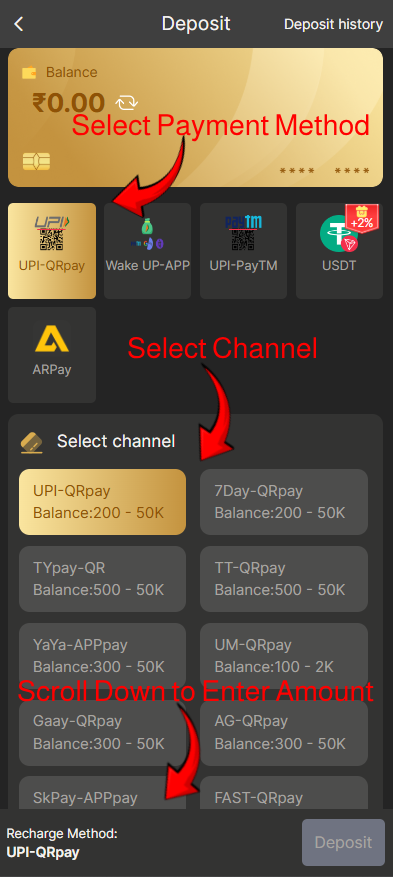BDG Game Deposit